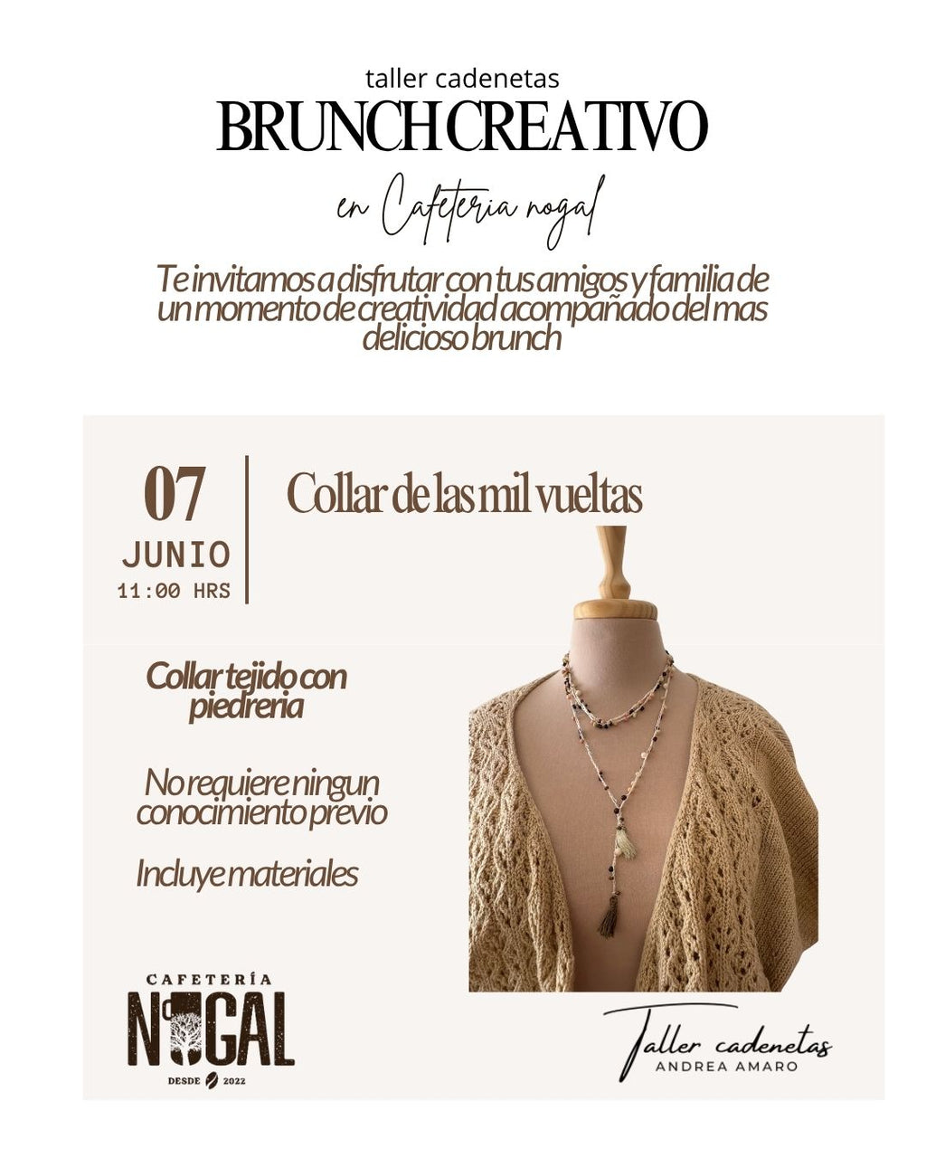 BRUNCH CREATIVO 07 DE JUNIO