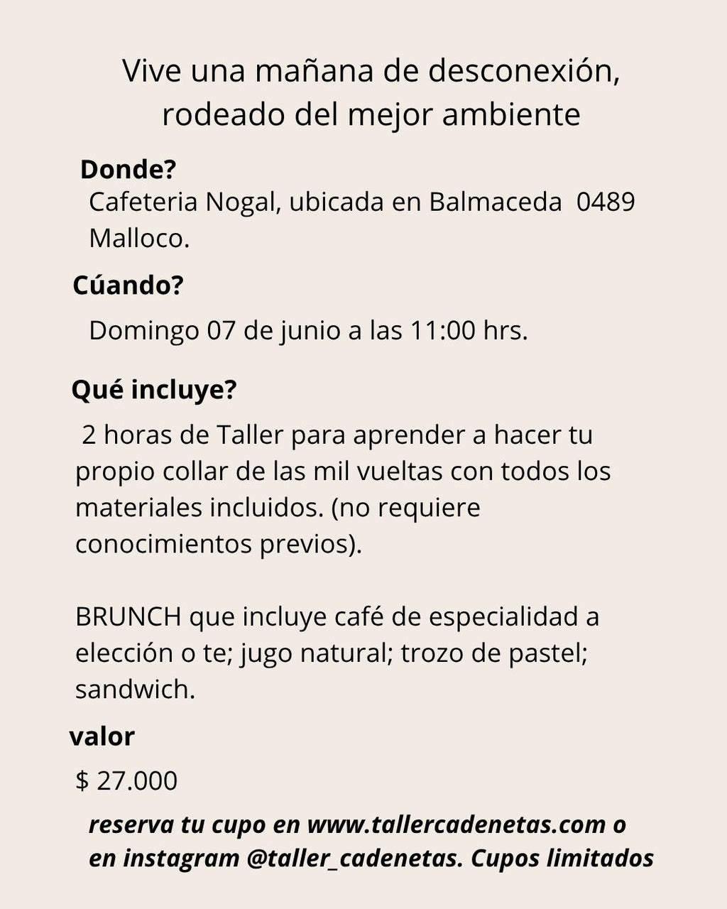 BRUNCH CREATIVO 07 DE JUNIO