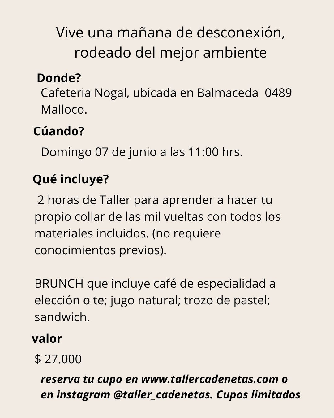 BRUNCH CREATIVO 07 DE JUNIO