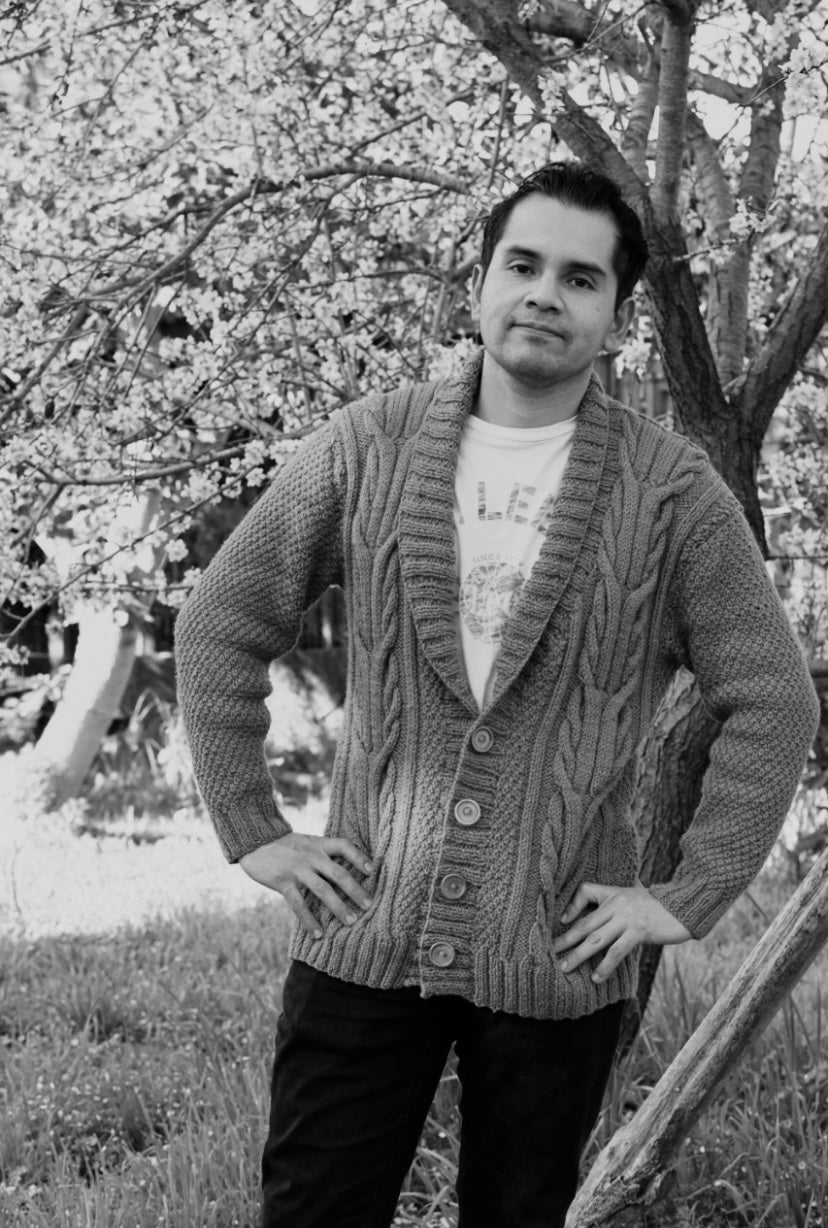 Patron cardigan Nogal